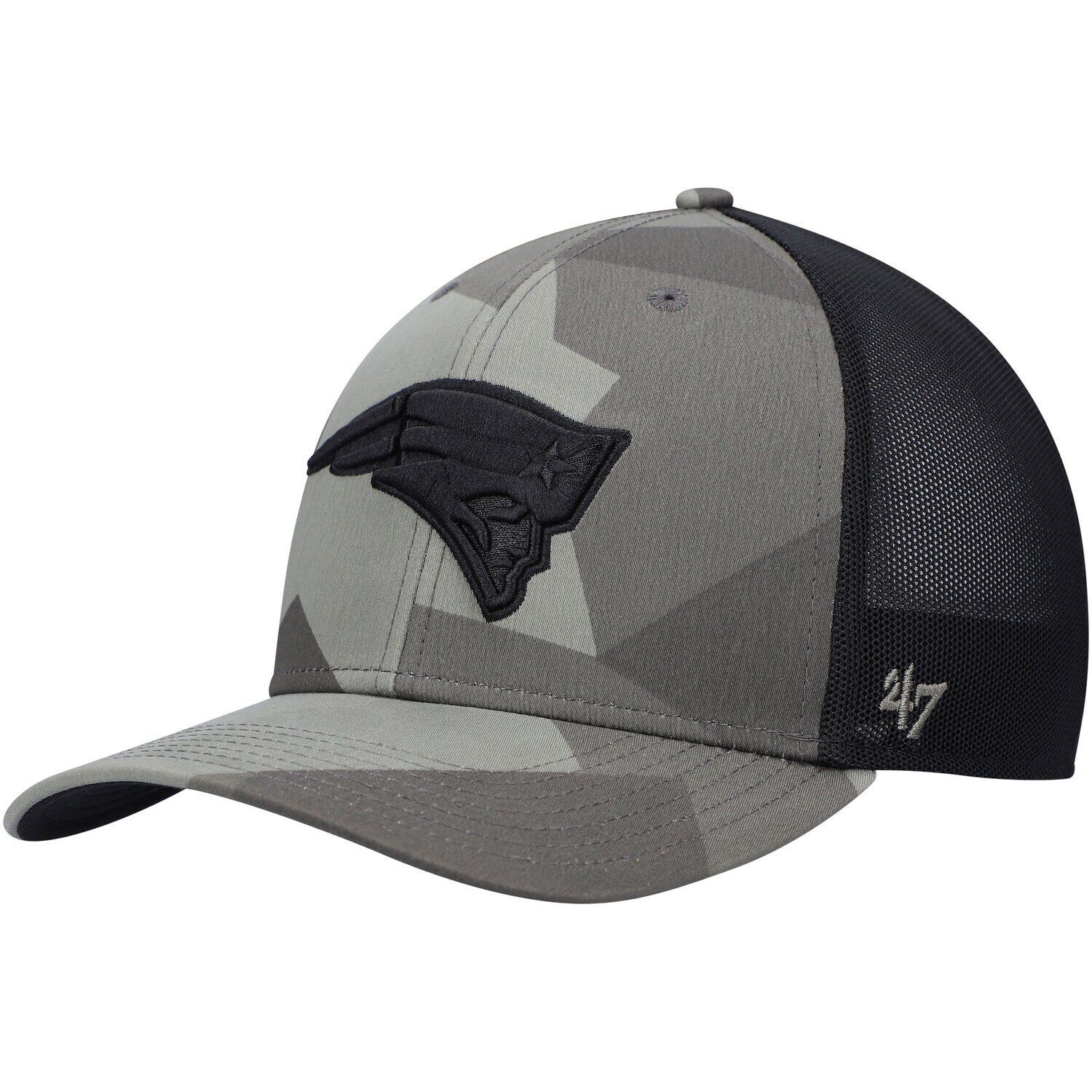 

Мужская оливковая кепка New England Patriots Countershade MVP DP Trucker Snapback '47