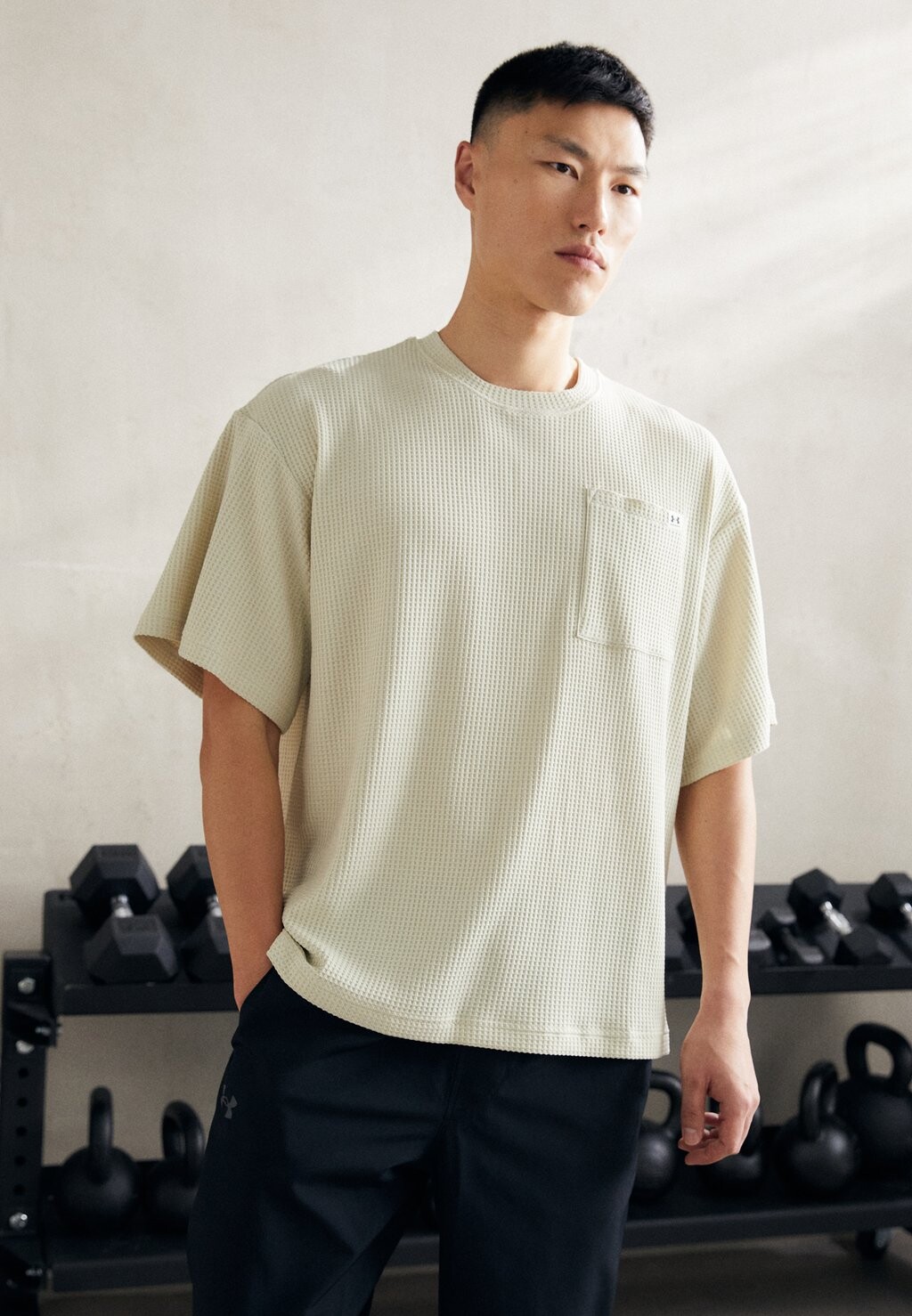 

Футболка базовая RIVAL CREW Under Armour, цвет silt/black