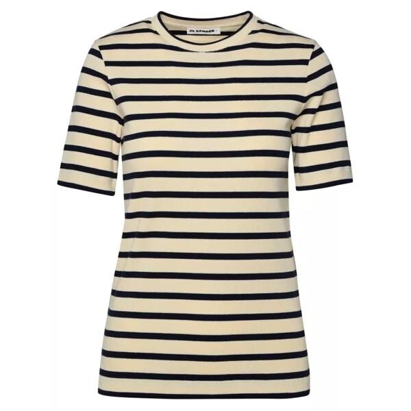 

Футболка two-tone cotton t-shirt Jil Sander, бежевый