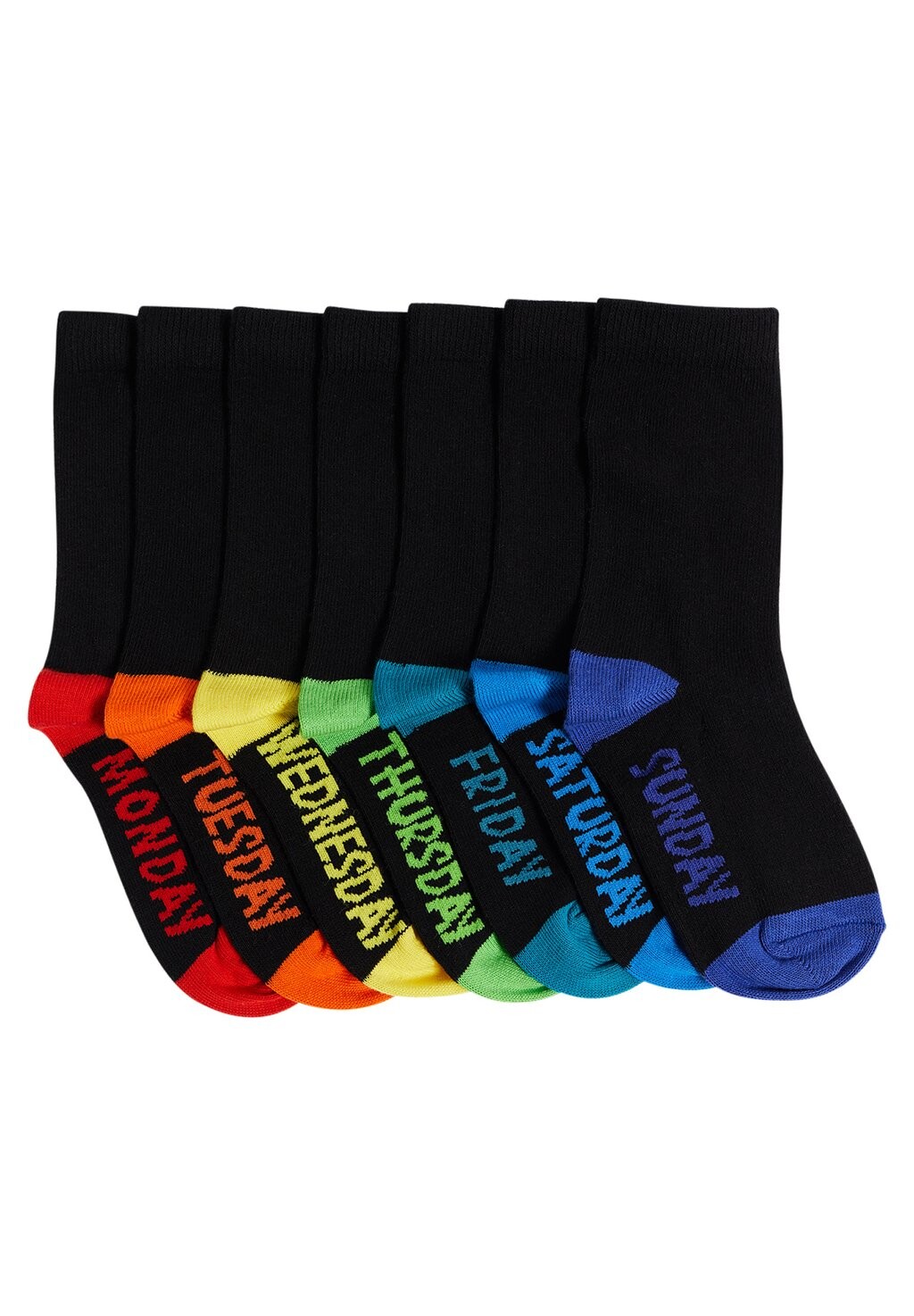 

Носки 7-PACK WE Fashion, цвет black