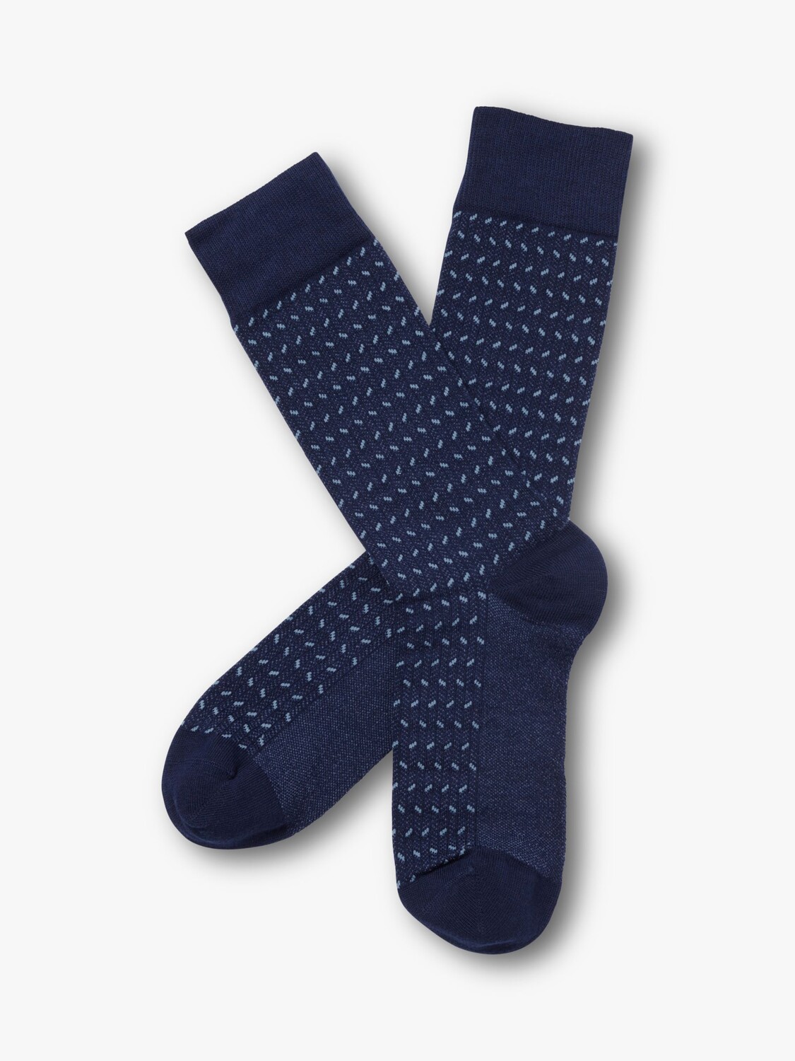 

Носки с узором елочка Charles Tyrwhitt, джинсовый синий