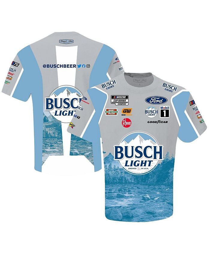 

Мужская серая футболка Kevin Harvick Busch Light Sublimated Uniform Stewart-Haas Racing Team Collection, серый
