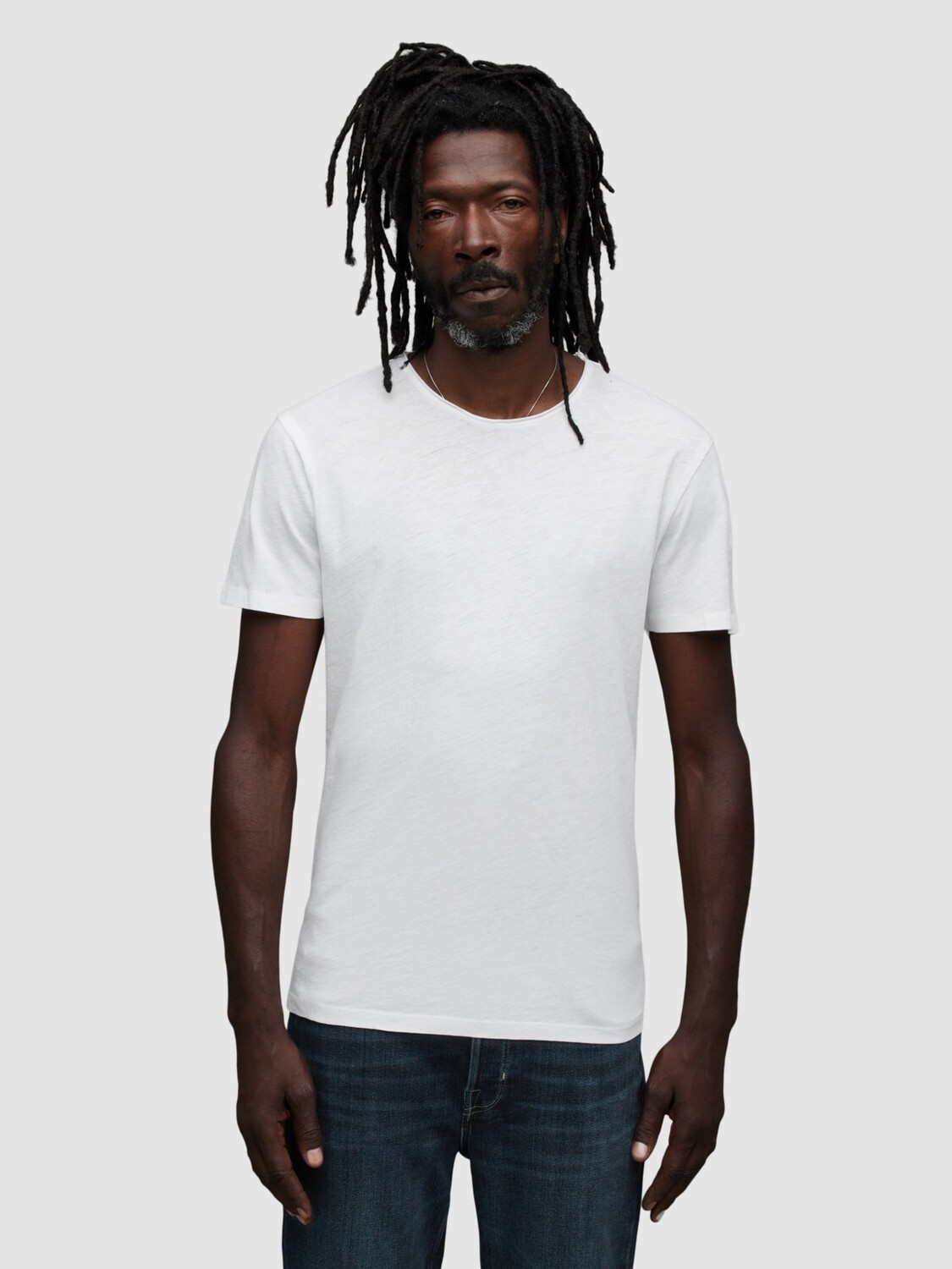 

Футболка AllSaints Fig Crew, цвет Optic White