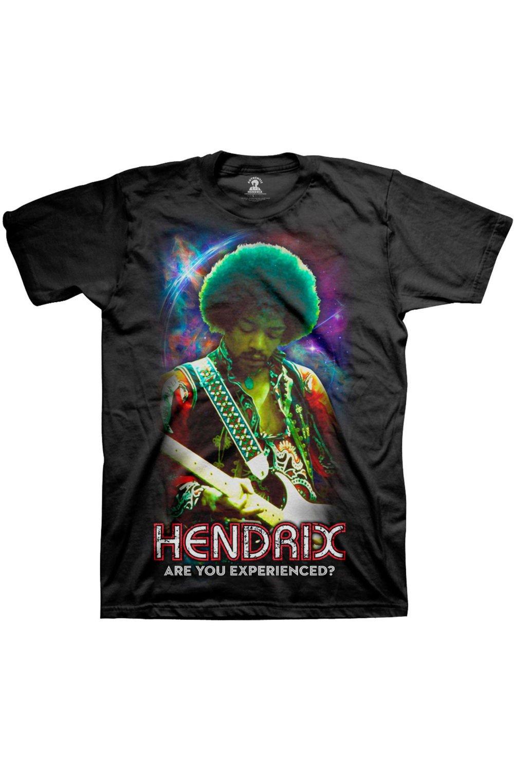 футболка вы опытный jimi hendrix темно синий Хлопковая футболка «Вы опытный» Jimi Hendrix, черный