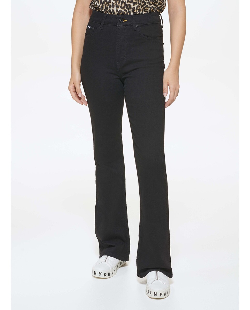 

Женские черные прямые брюки Dkny Jeans, черный