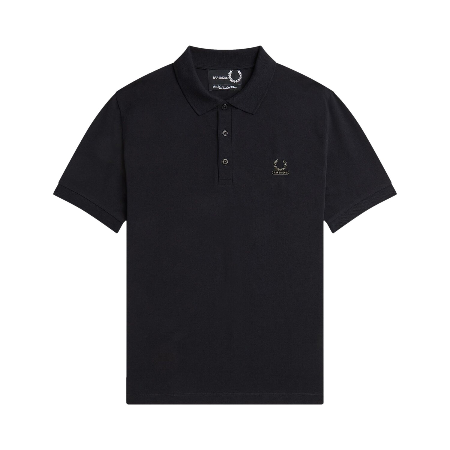 

Рубашка-поло с эмалированной булавкой Fred Perry x Raf Simons, цвет Черный