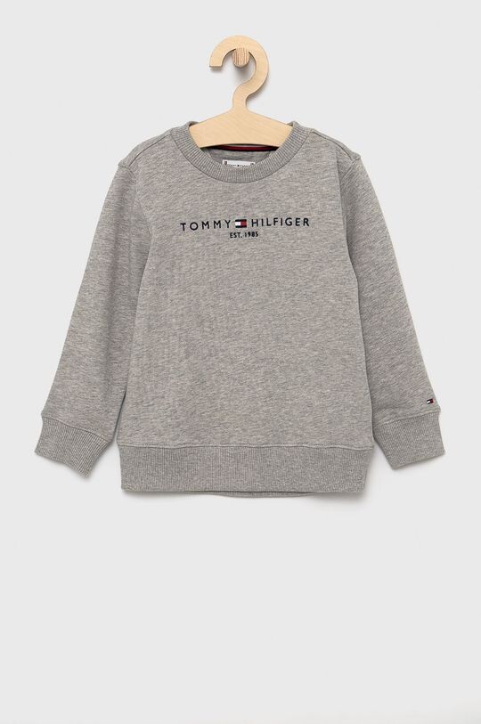 

Детская хлопковая толстовка Tommy Hilfiger, серый