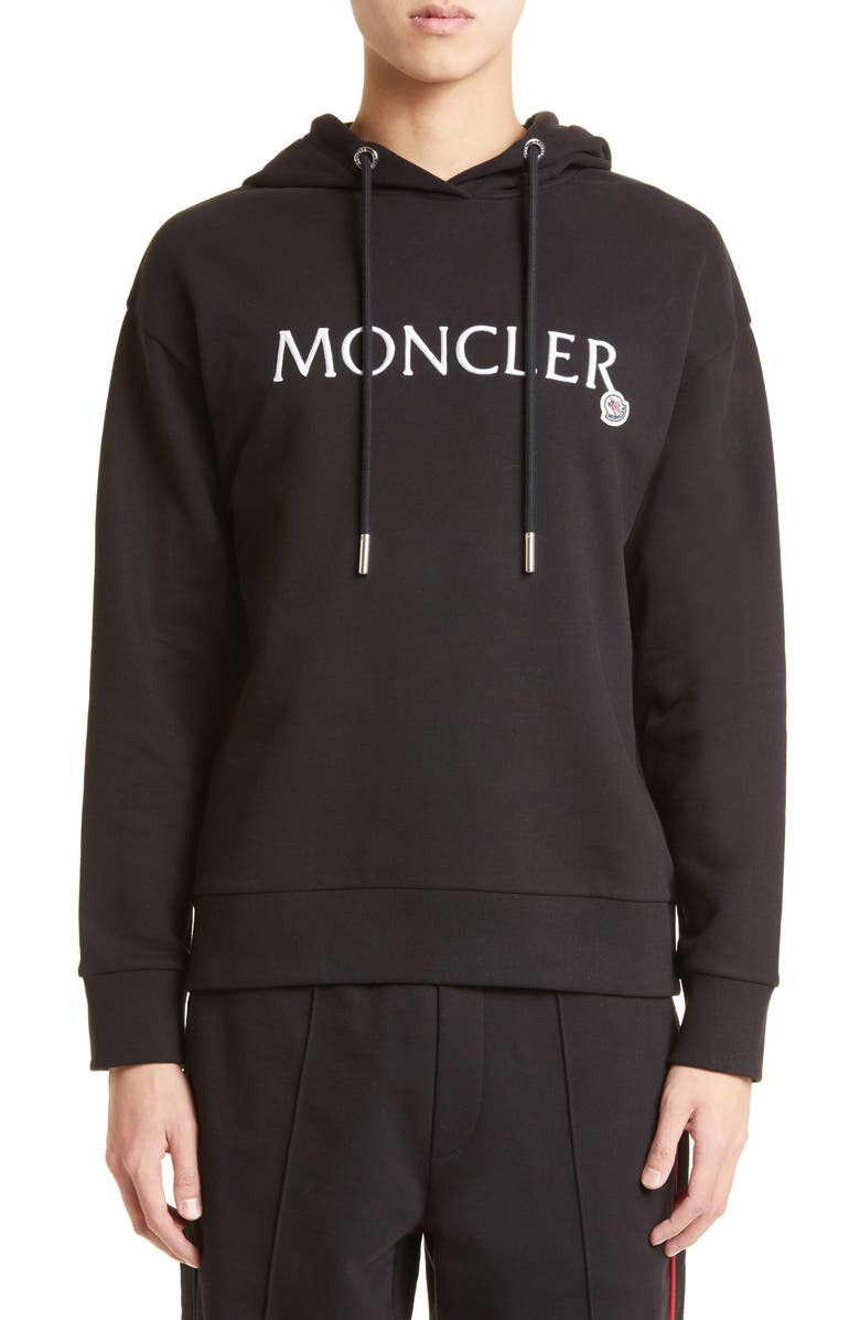 

худи с логотипом MONCLER, черный