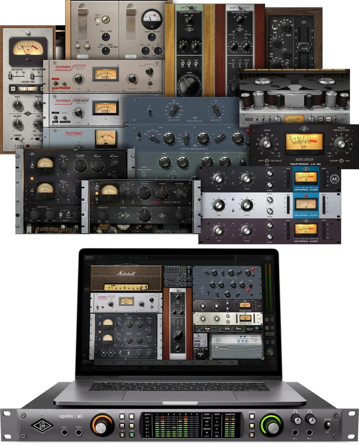 

Universal Audio Apollo x6 Heritage Edition 16 x 22 Аудиоинтерфейс Thunderbolt 3 с UAD DSP