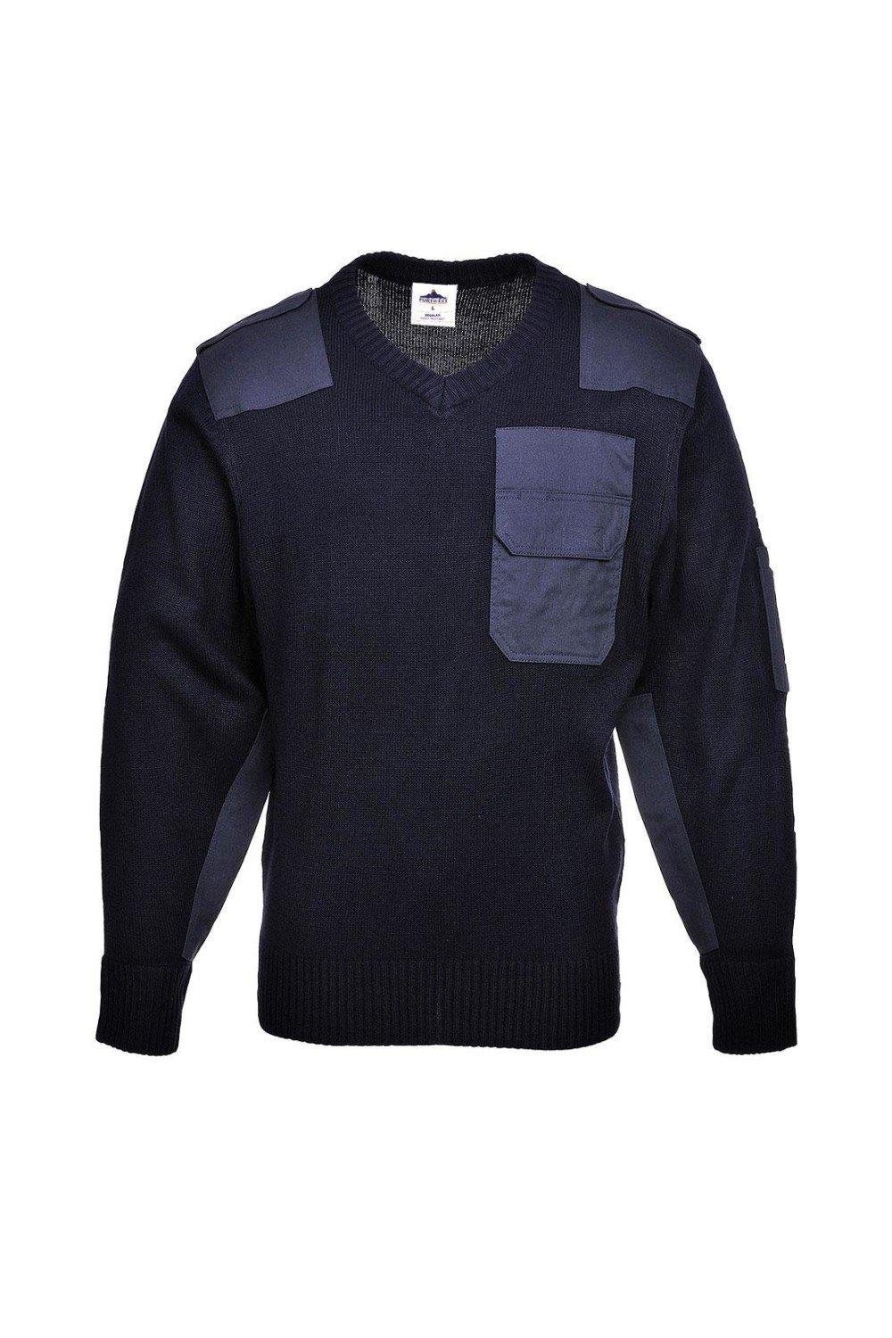 Толстовка НАТО Portwest, темно-синий эполеты oeteldonk с эмблемой на плечо вышитые нашивки для одежды термоклейкие нашивки детская одежда швейные значки