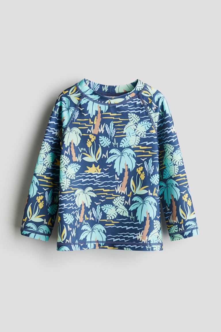 Купальная рубашка с подъемом 50 H&M, синий