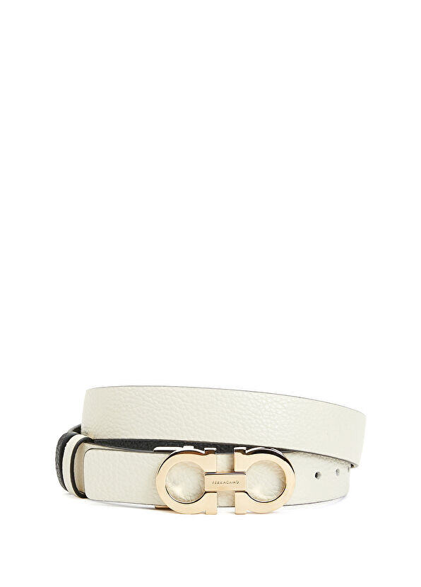 

Женский кожаный ремень Ferragamo, белый