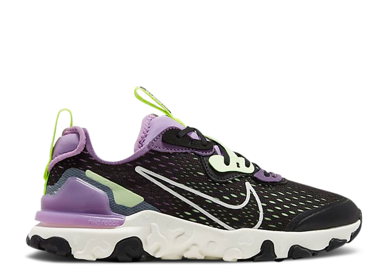 Кроссовки Nike React Vision Gs 'Gravity Purple', черный цена и фото