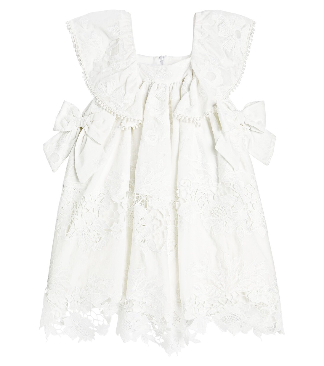 

Хлопковое платье Broderie Anglaise Patachou, белый