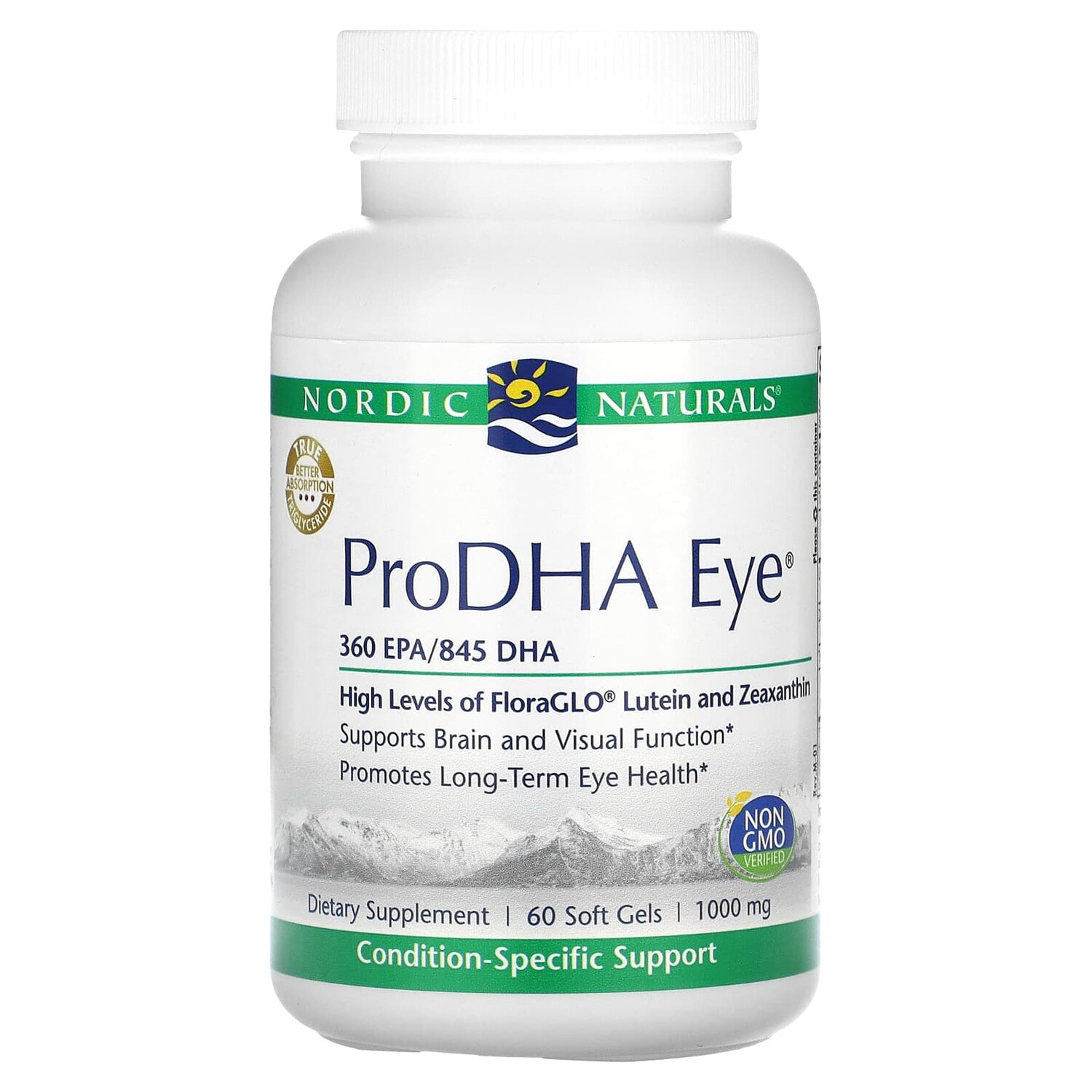 

ProDHA Eye, 1,000 mg, 60 Soft Gels, Nordic Naturals
