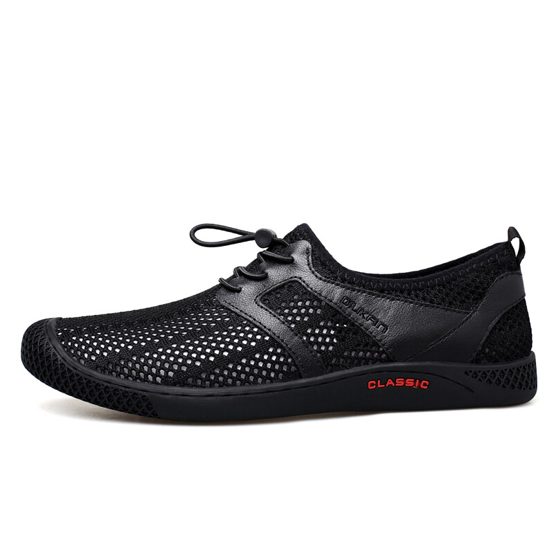 

Туфли мужские Men"s Casual Men Low-Top Dilikan, цвет Black color, mesh fabric.