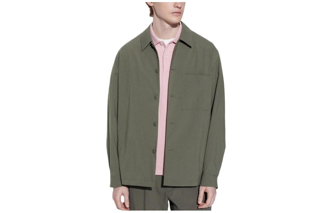 

Куртка унисекс зеленая Uniqlo, зеленый