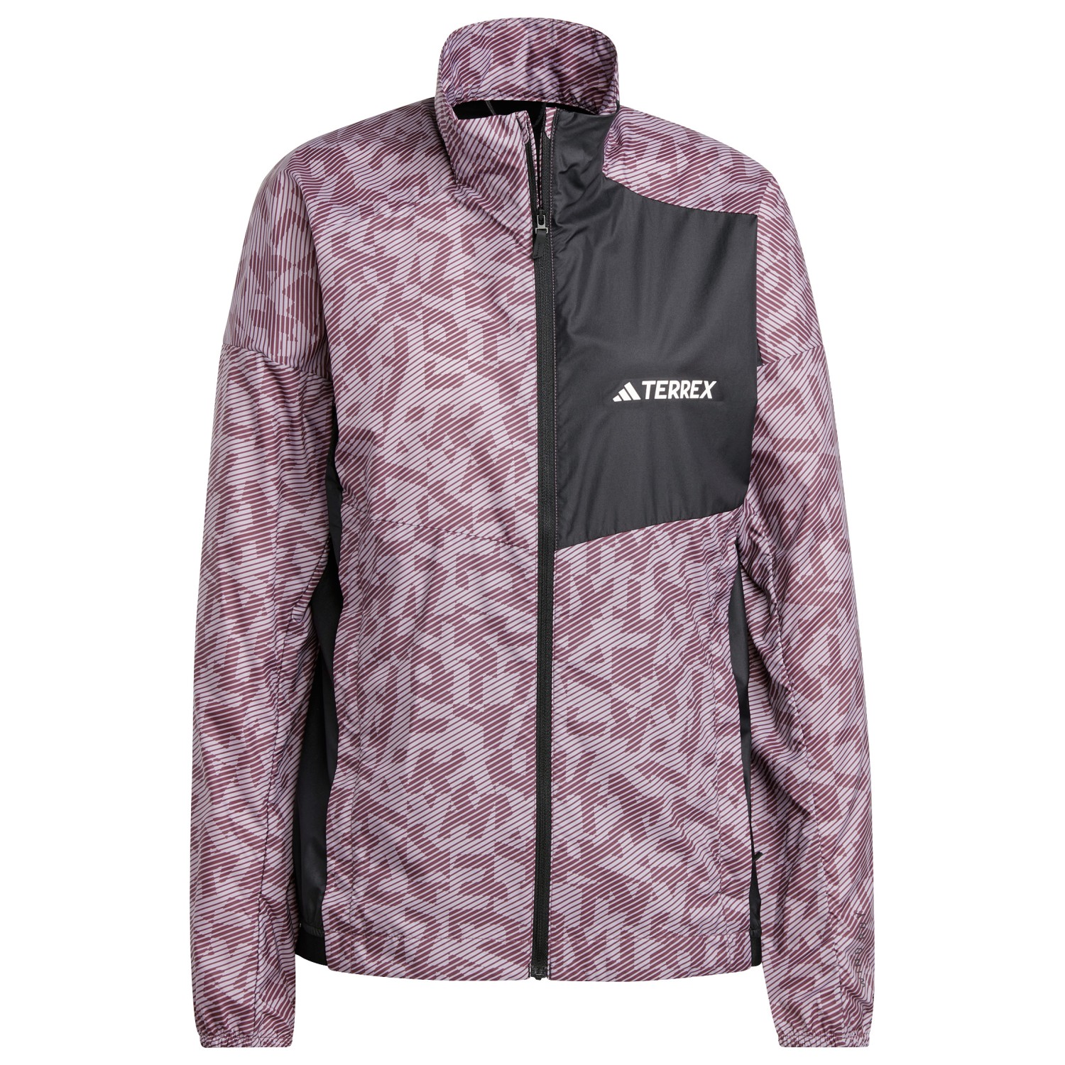 Беговая куртка Adidas Terrex Women's Terrex Trail Wind, цвет Quiet Crimson/Preloved Fig