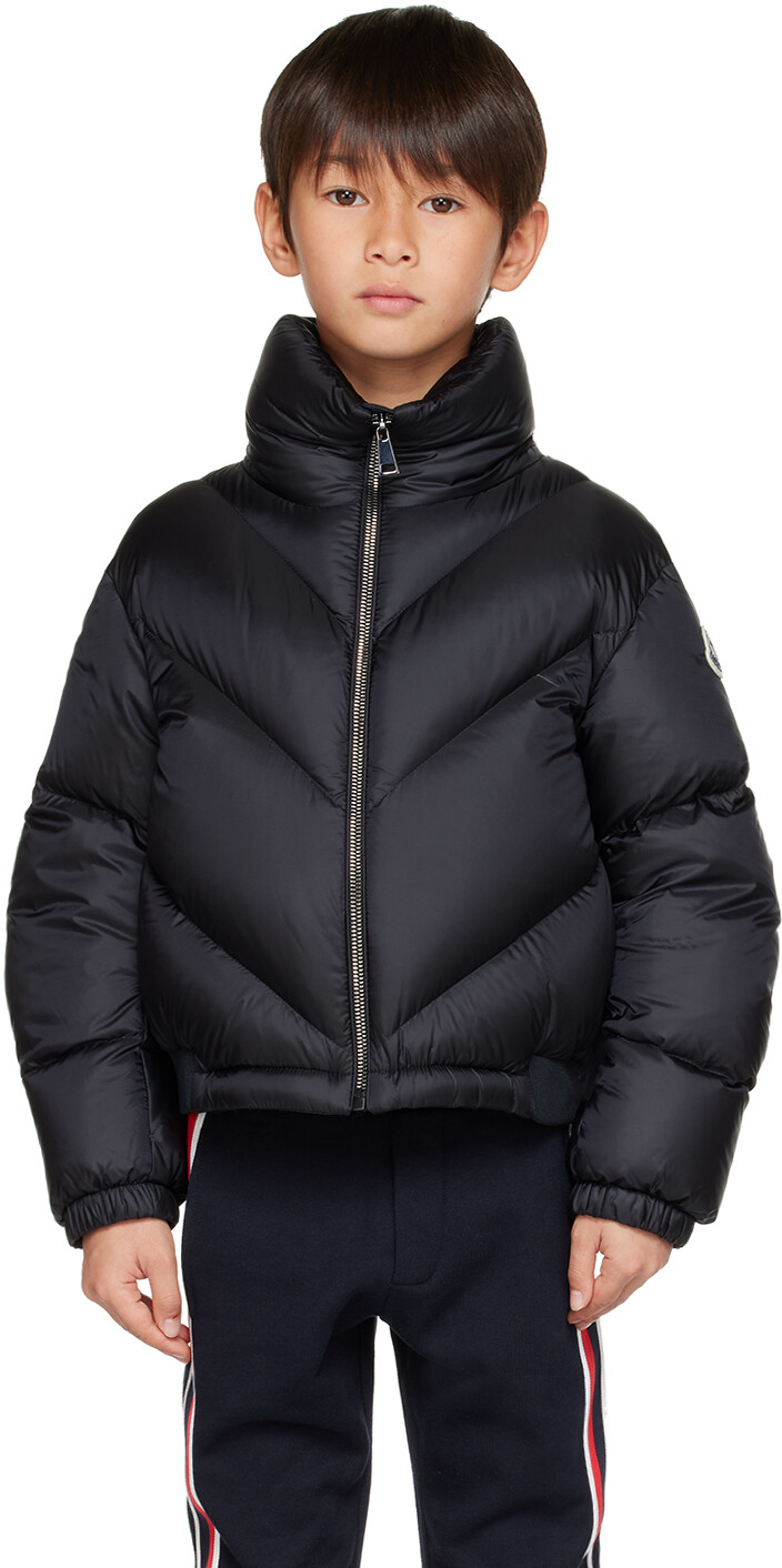 

Moncler Enfant Kids Черный пуховик Mira