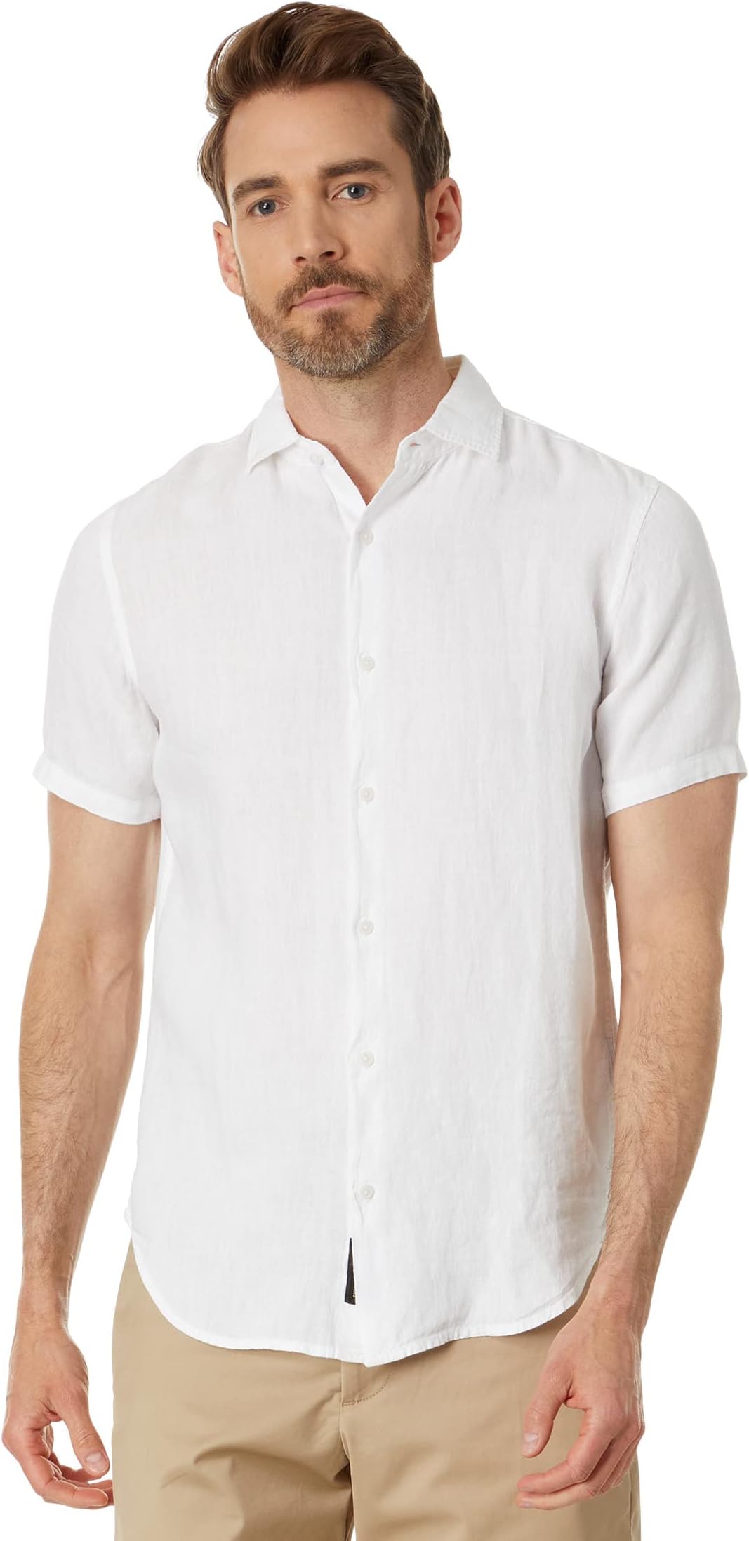 

Рубашка Superdry Studios Casual Linen Short Sleeve Shirt, цвет Optic