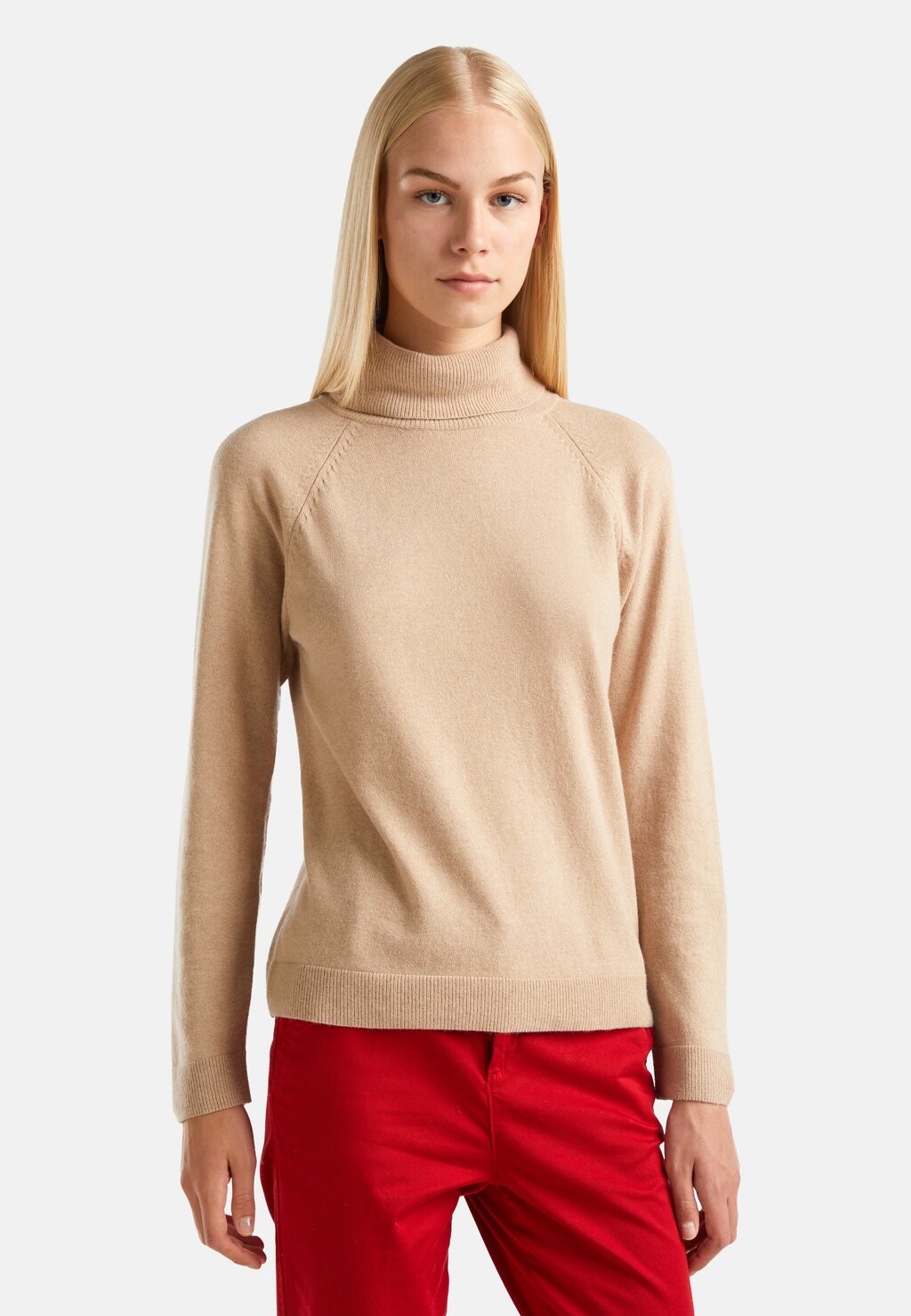 

Свитер United Colors of Benetton, бежевый