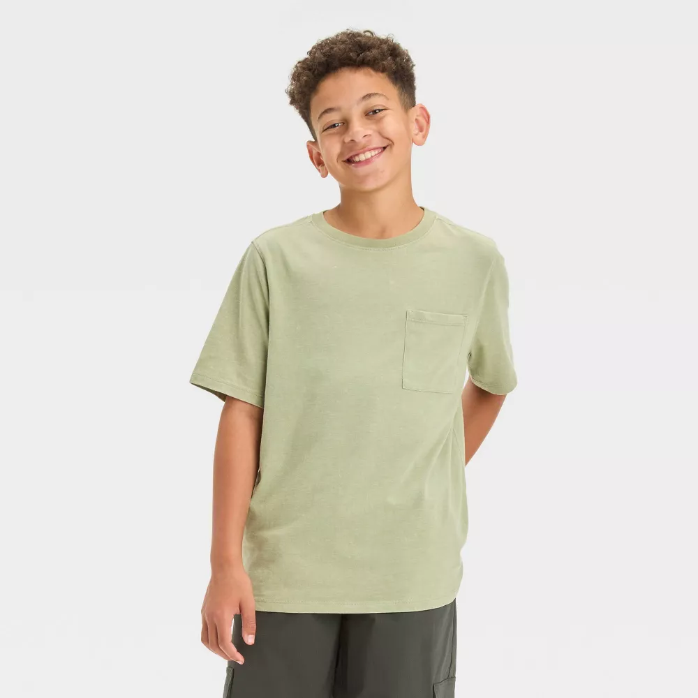 

Футболка с коротким рукавом для мальчиков - урок рисования Art Class, цвет Olive Green