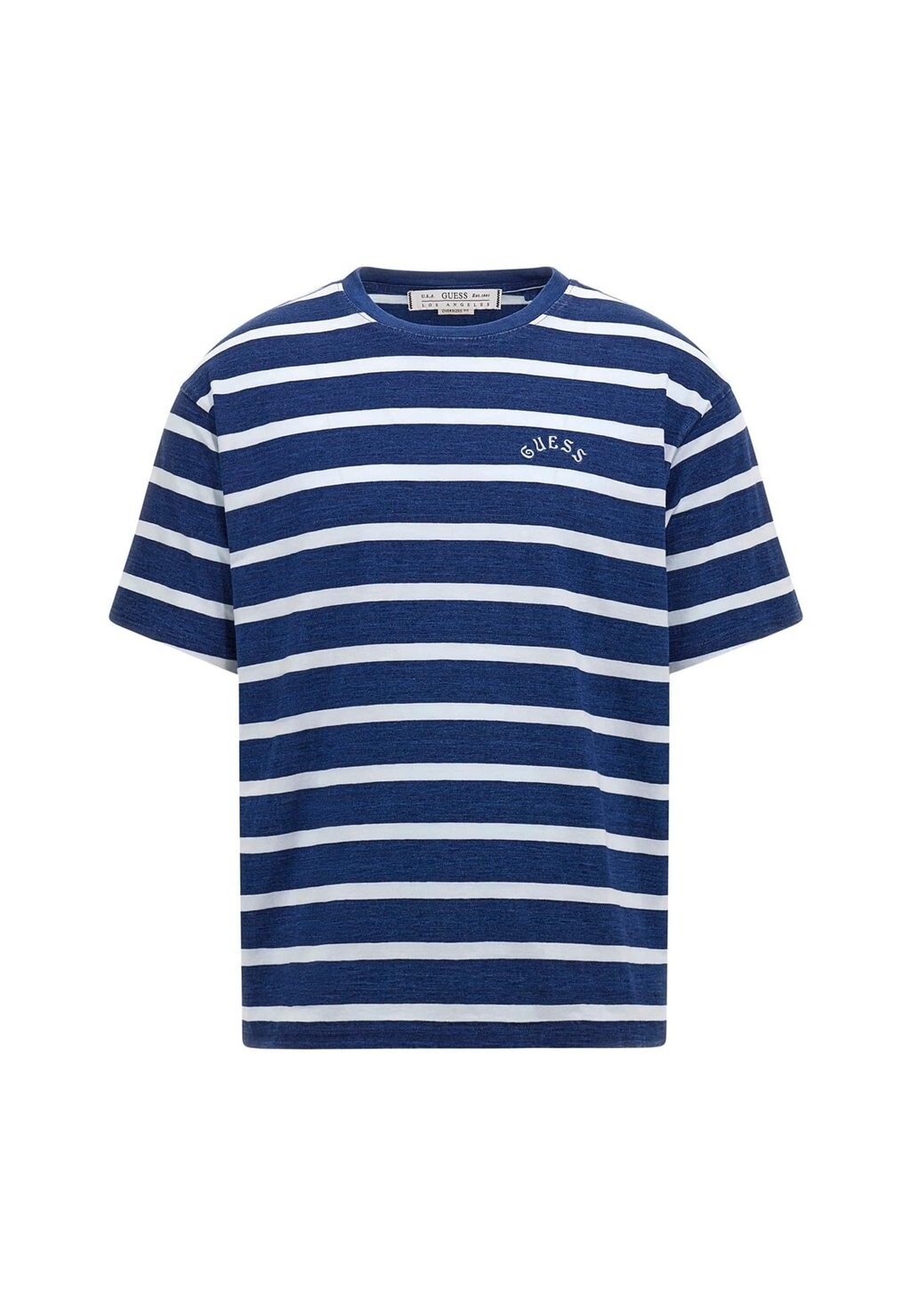 

Футболка с принтом GESTREIFTES Guess, цвет mehrfarbig, grundton blau