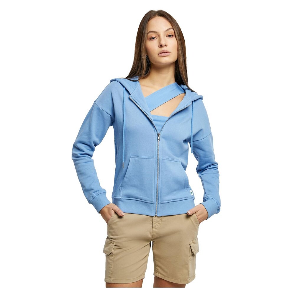 

Толстовка Urban Classics Organic Terry Full Zip, синий