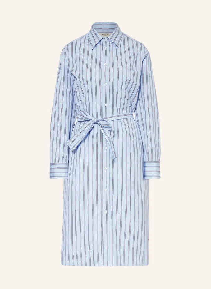 

Платье-рубашка edipo из микса материалов Weekend Maxmara, синий