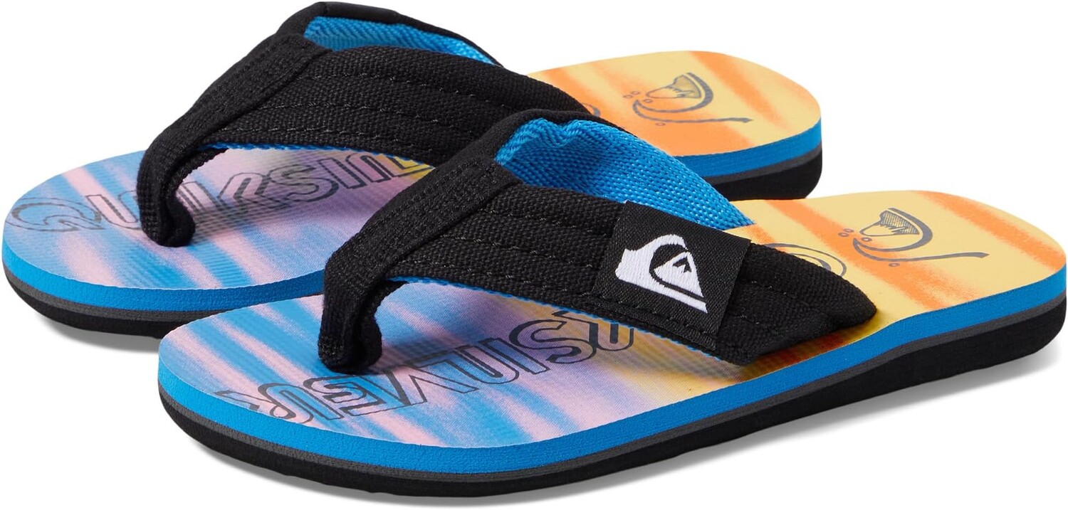 

Сандалии Quiksilver Quiksilver Molokai Layback II Flip Flops, цвет Black/Blue/Pink