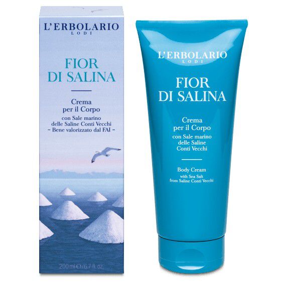 Парфюмированный крем для тела L'Erbolario Fior Di Salina, 200 мл моделирующий ночной крем guam crema salina riducente notte 150 мл