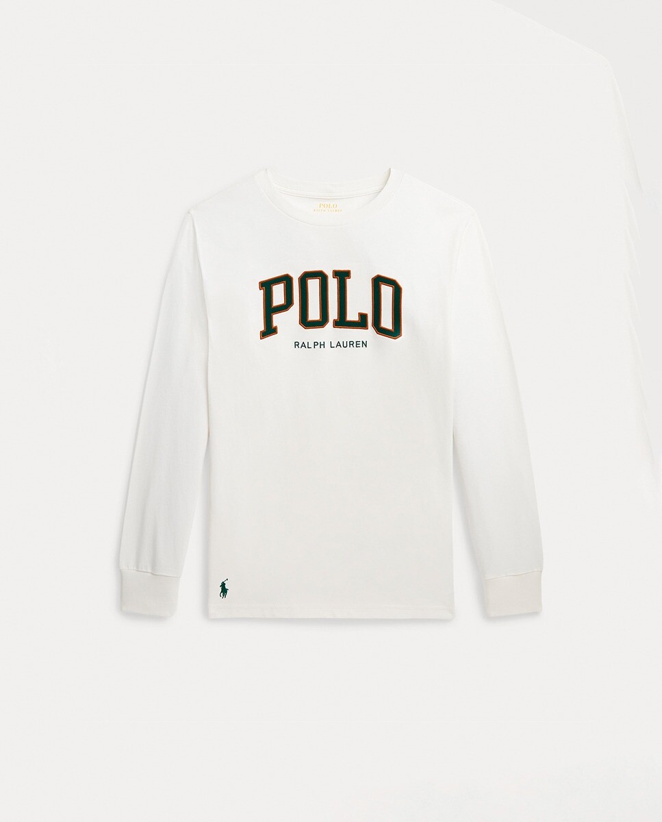 

Футболка для мальчика из 100% хлопка и футболка-поло Polo Ralph Lauren, белый