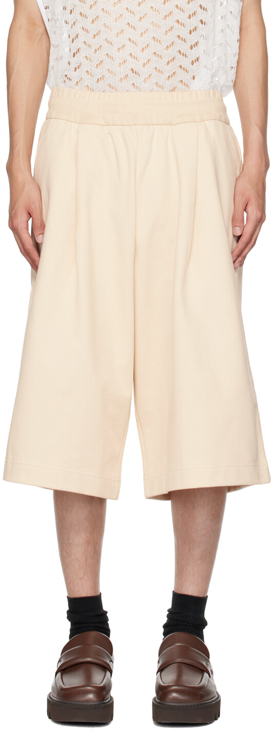 

Бежевые шорты на резинке Dries Van Noten