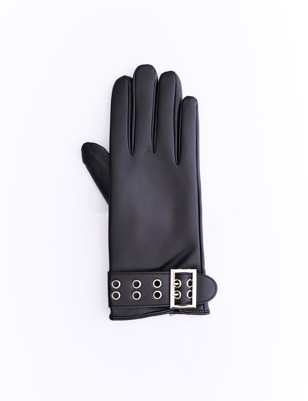 

Платок Buckle Faux Leather Gloves Black Kayra