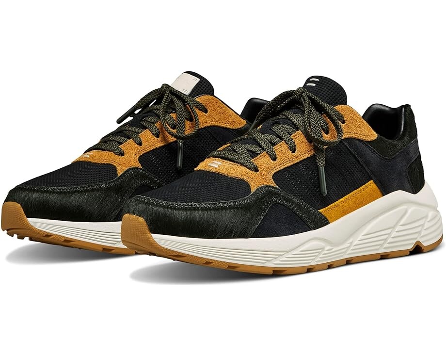 

Кроссовки LABEL GT Pony Hair Sneaker, цвет Black/Olive/Brown/Yellow