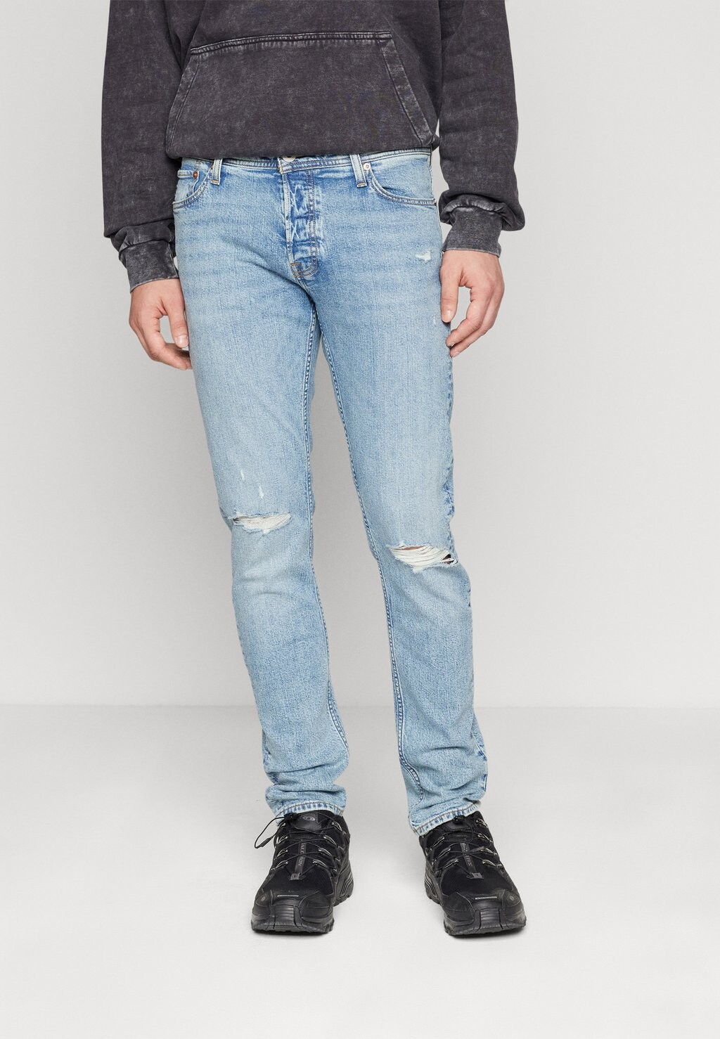 

Джинсы приталенного кроя Jjiglenn Jjoriginal Jack & Jones, цвет blue denim