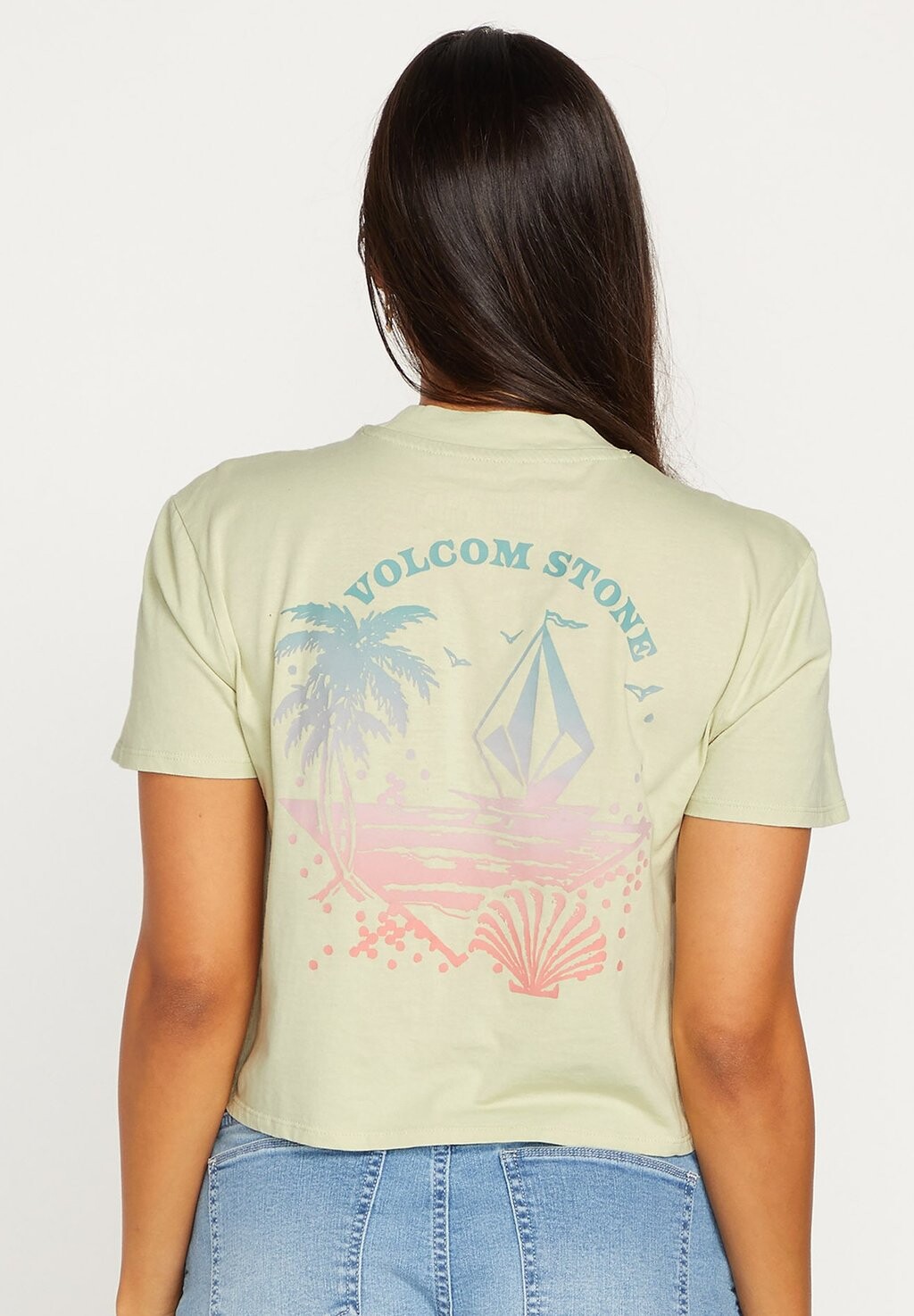

Футболка с принтом Volcom, Серый