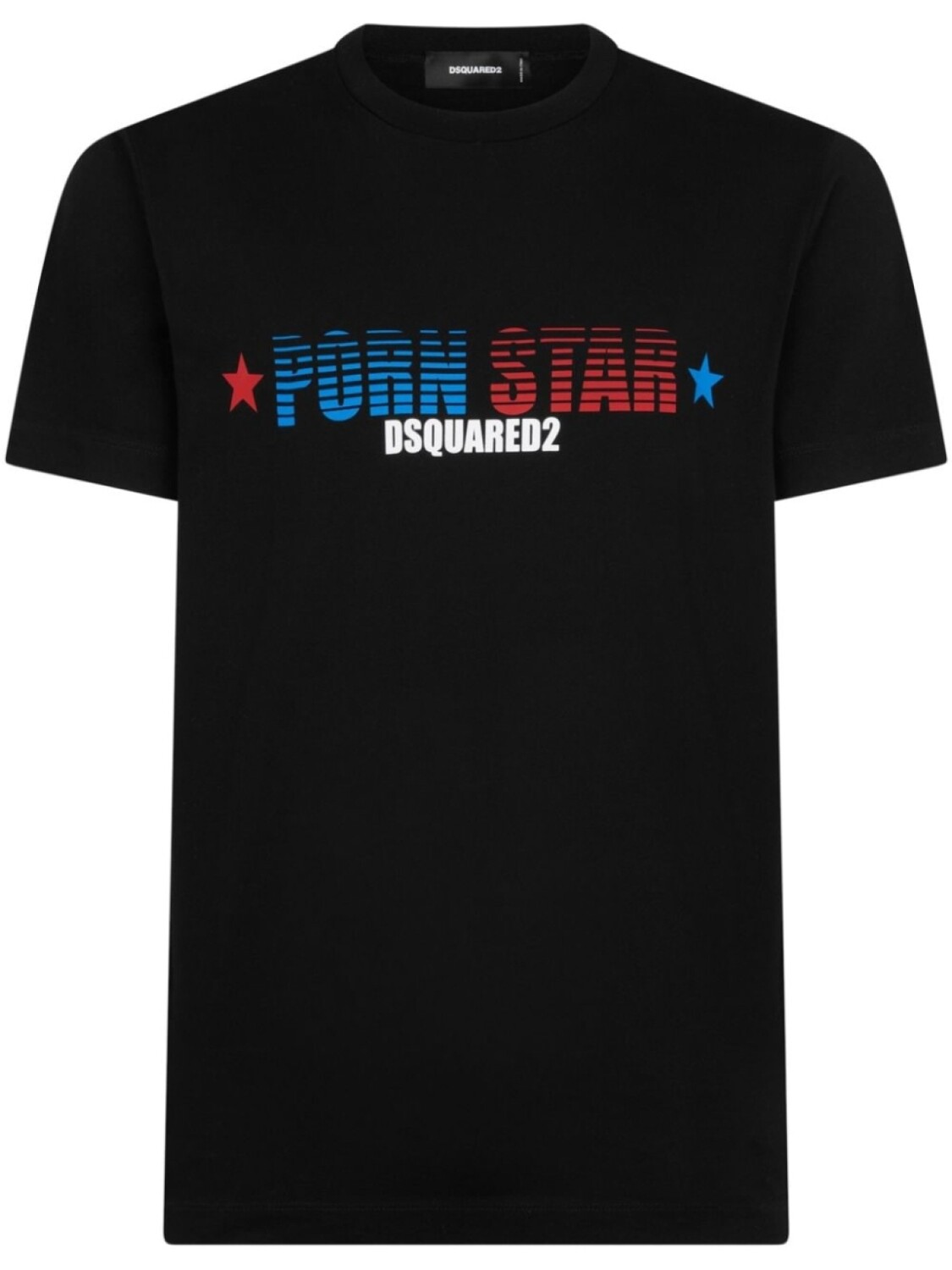 

Dsquared2 slogan-print cotton T-shirt, черный