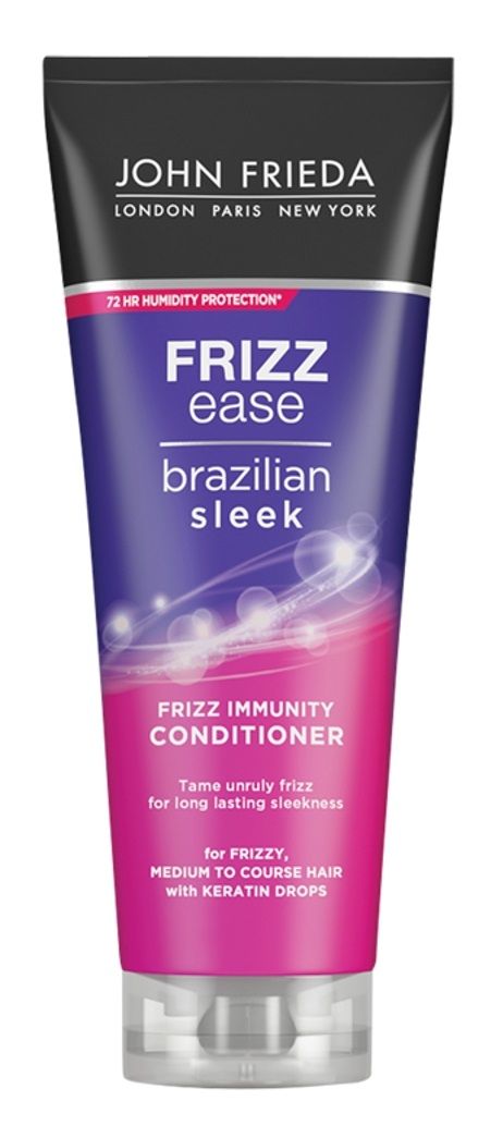 John Frieda Frizz Ease Brazilian Sleek Frizz Immunity Кондиционер для волос, 250 ml кондиционеры бальзамы и маски john frieda питательная маска для вьющихся волос frizz ease dream curls