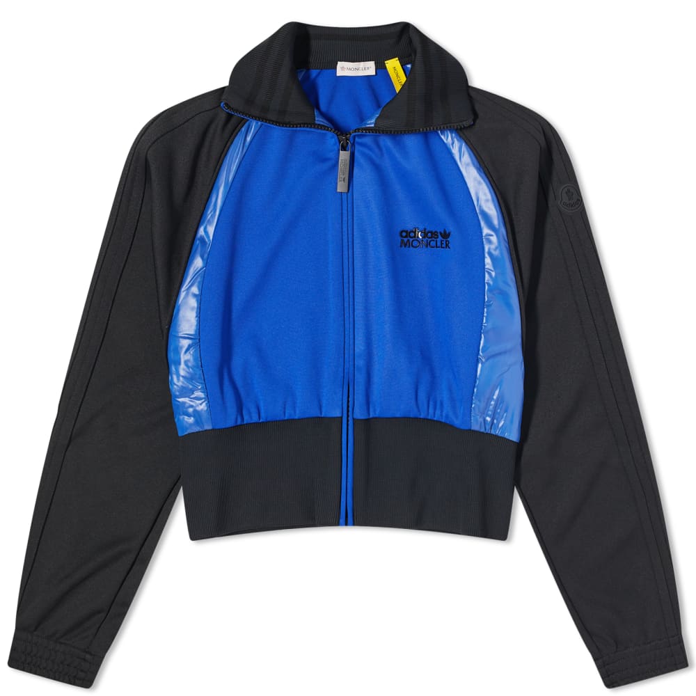 Укороченная спортивная куртка на молнии Moncler Genius, синий трикотажная спортивная куртка one на молнии kiton синий