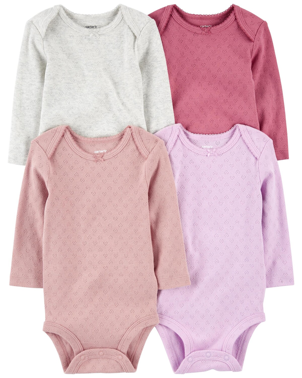 

Комплект из 4 комплектов детских боди с длинными рукавами Carter's, мультиколор