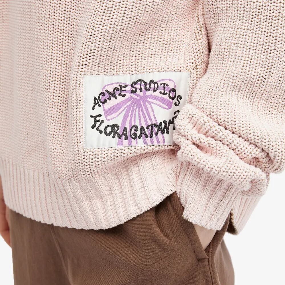 

Трикотажный джемпер Acne Studios, розовый