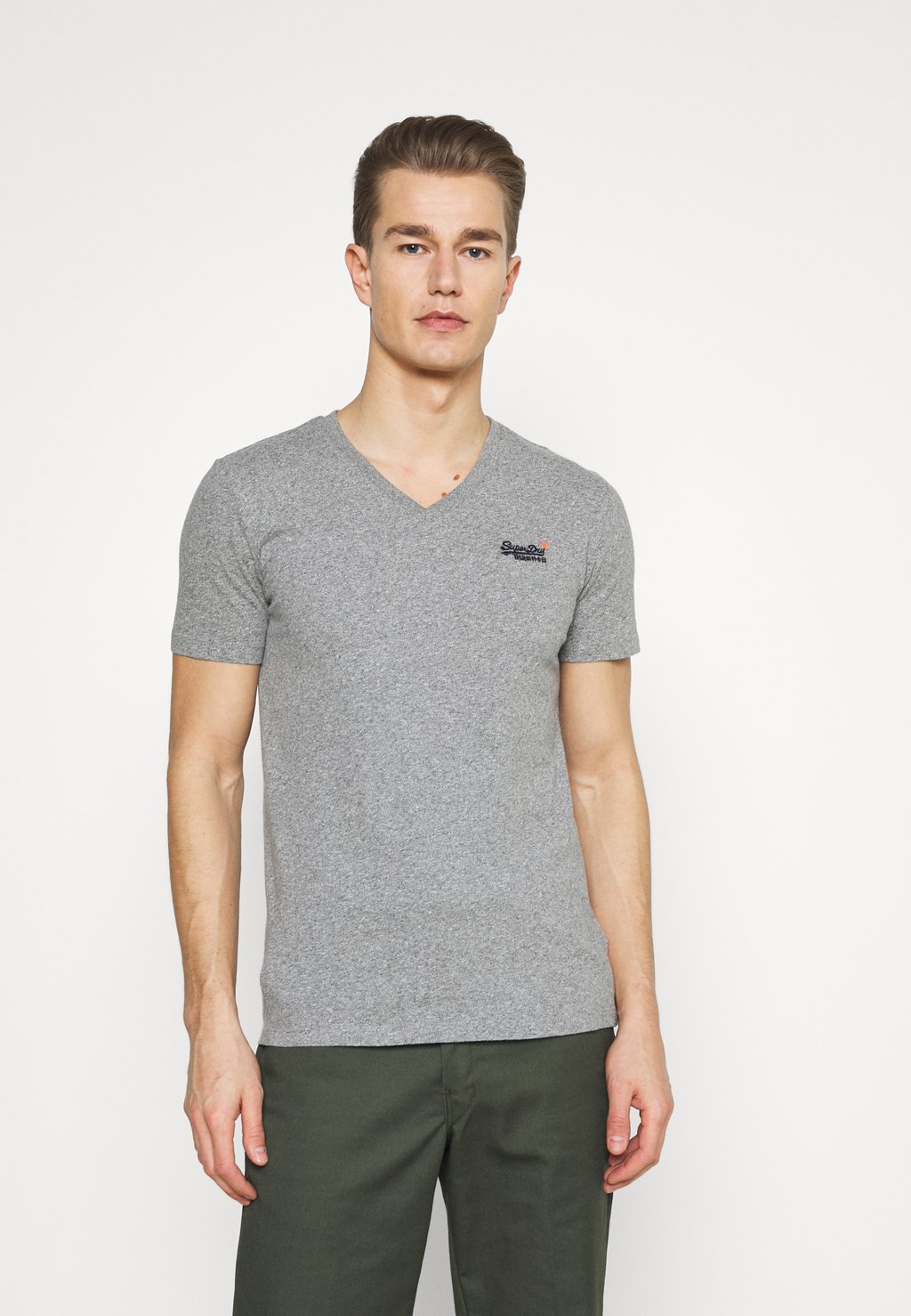 цена Базовая футболка CLASSIC TEE Superdry, цвет grey marl