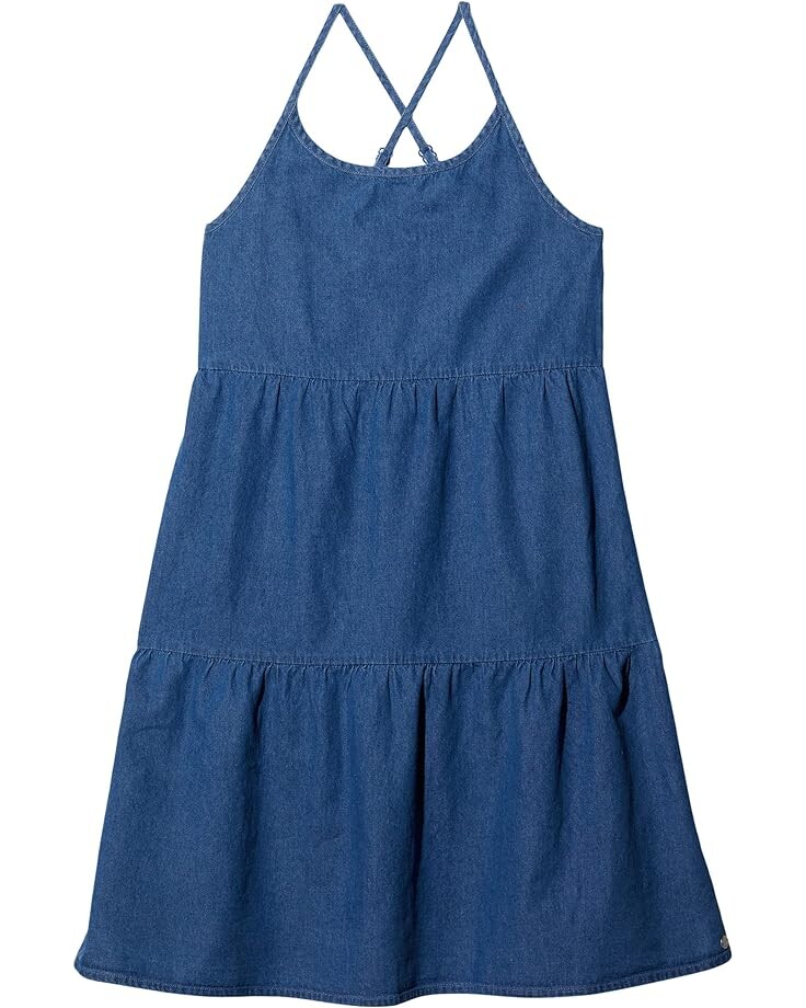 Платье Roxy Cool For The Summer Denim Dress, цвет Medium Blue
