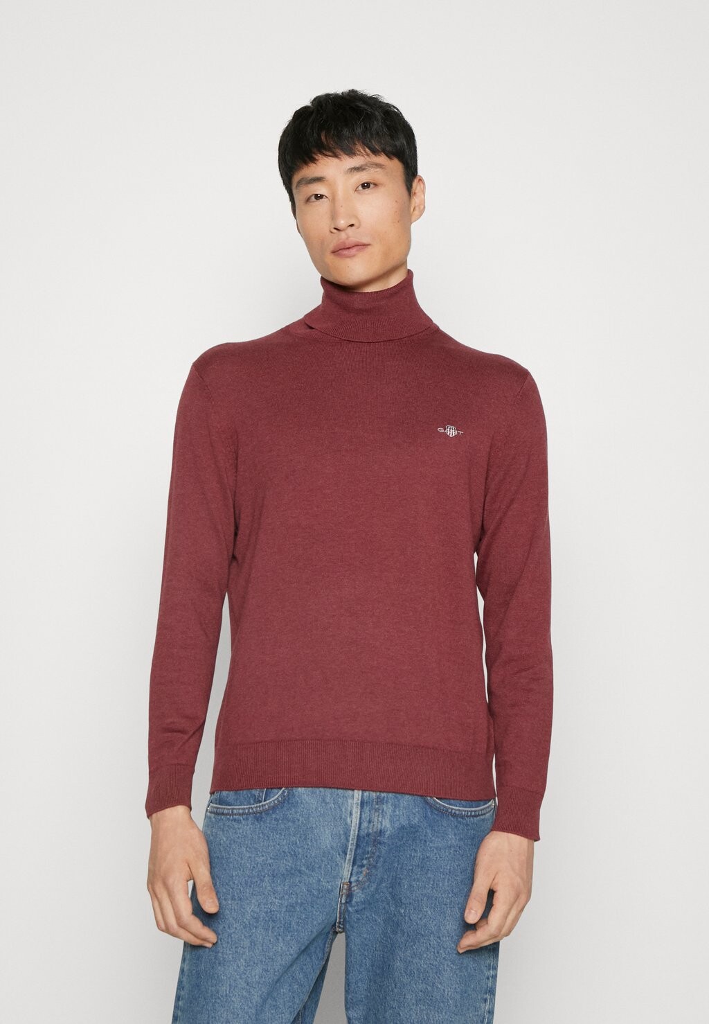

Свитер CLASSIC ROLLERNECK GANT, бордовый меланж