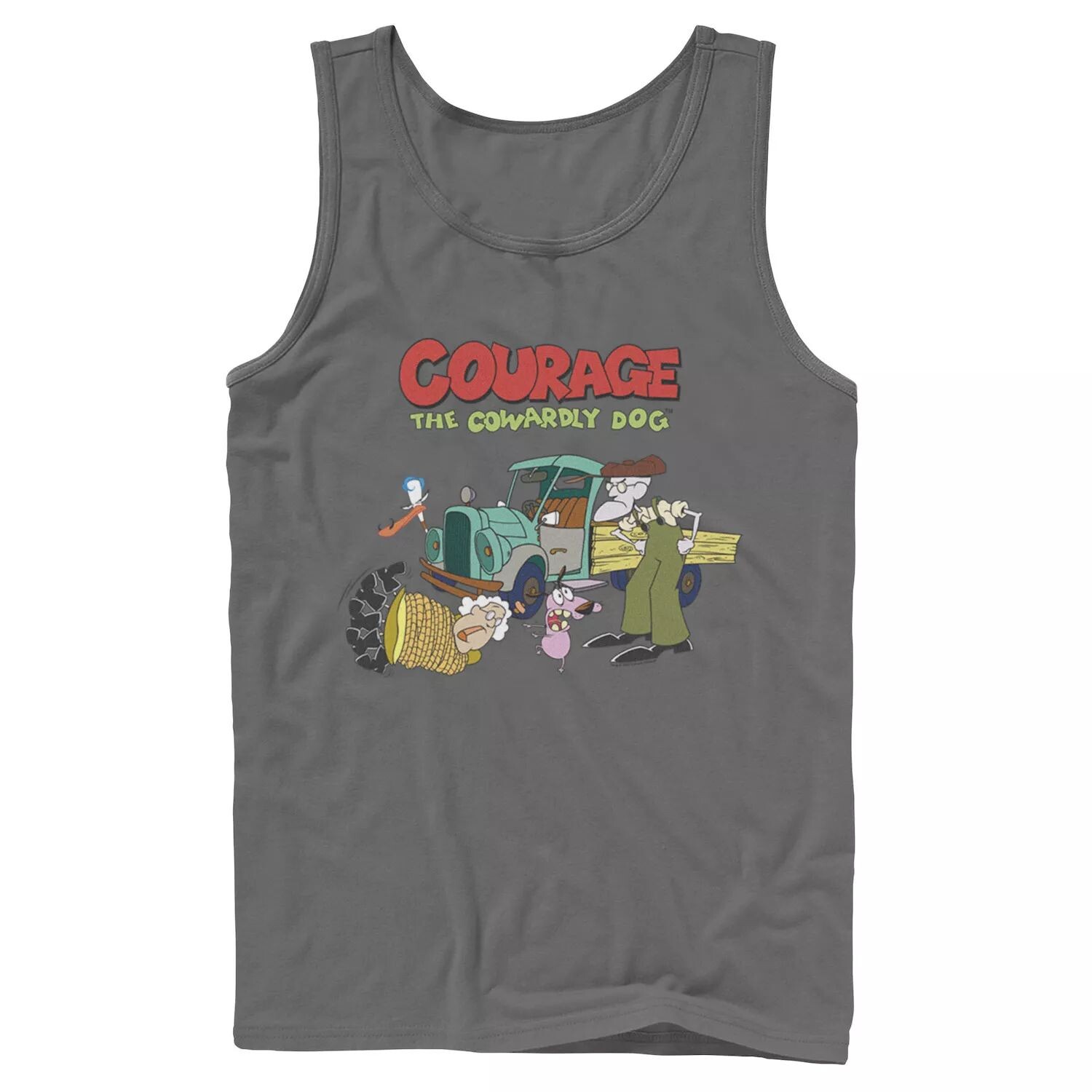 

Мужская майка с логотипом Courage The Cowardly Dog Scene Licensed Character