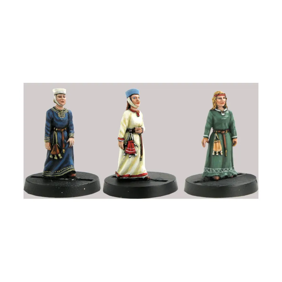 

Средневековые дамы (без подставок), Historical Miniatures - Medieval - Citizens (28mm) (Mirliton SG)