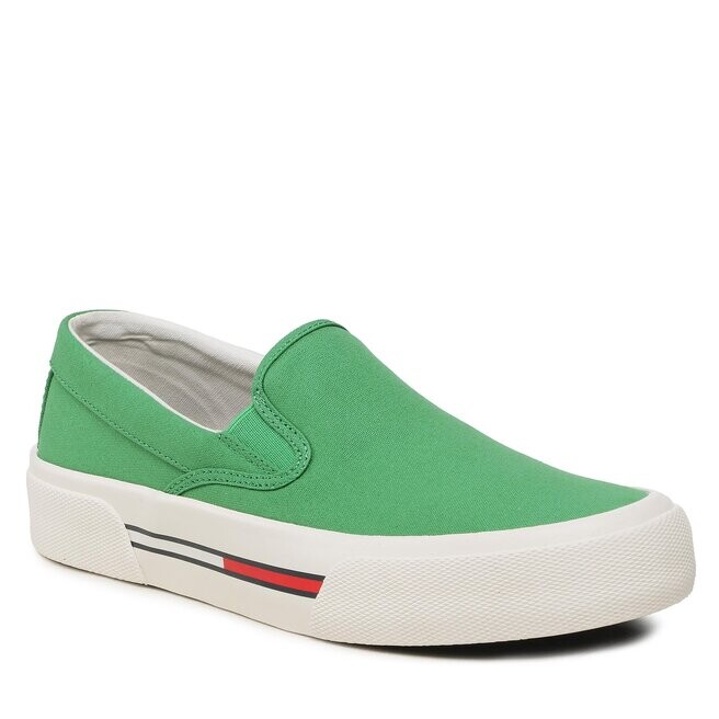 

Кроссовки Tommy Jeans SlipOn Canvas, зеленый