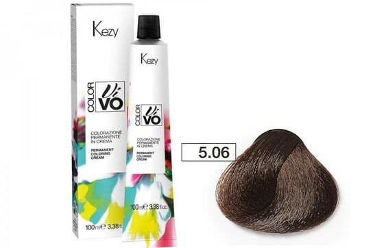 

Краска для волос Kezy Color Vivo 100 мл 5.06 морозный кофе русый