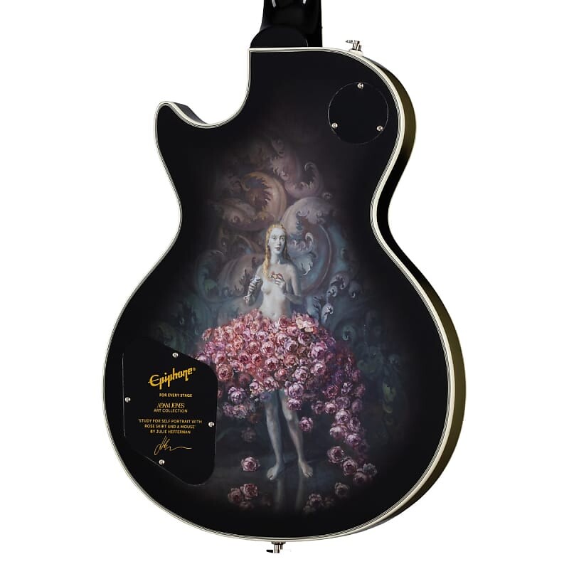 

Электрогитара Epiphone Adam Jones Les Paul Custom Art Collection: Julie Heffernan’s Study For Self-Portrait with Rose Skirt and a Mouse Electric Guitar